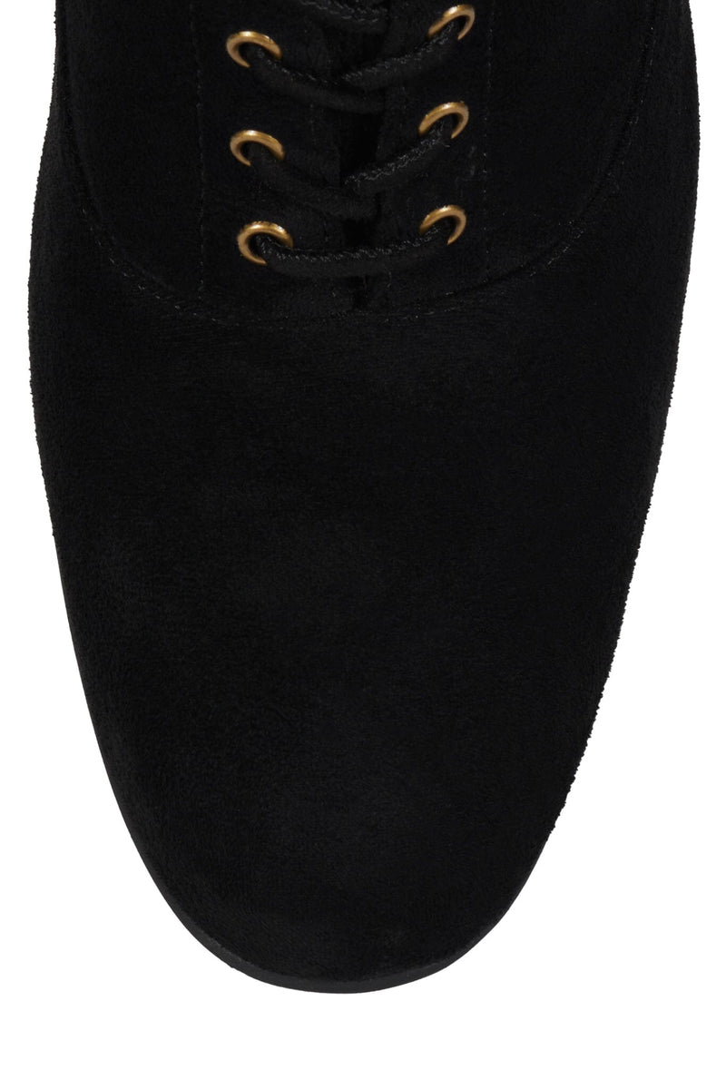 FULL-OUT Jeffrey Campbell Heeled Boot Black Suede