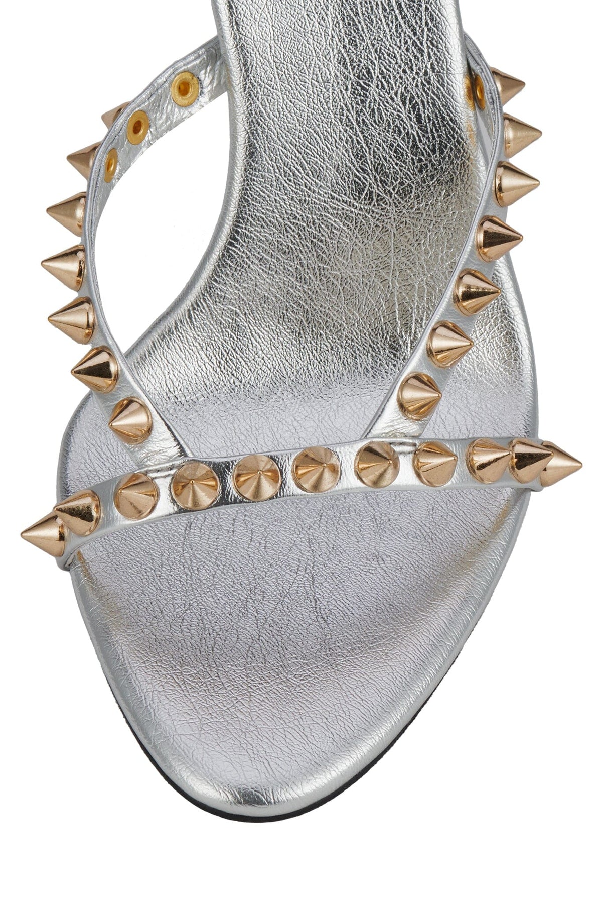 GABBRIETTE Jeffrey Campbell Heeled Sandal Silver Gold