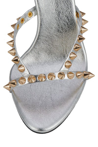 GABBRIETTE Jeffrey Campbell Heeled Sandal Silver Gold