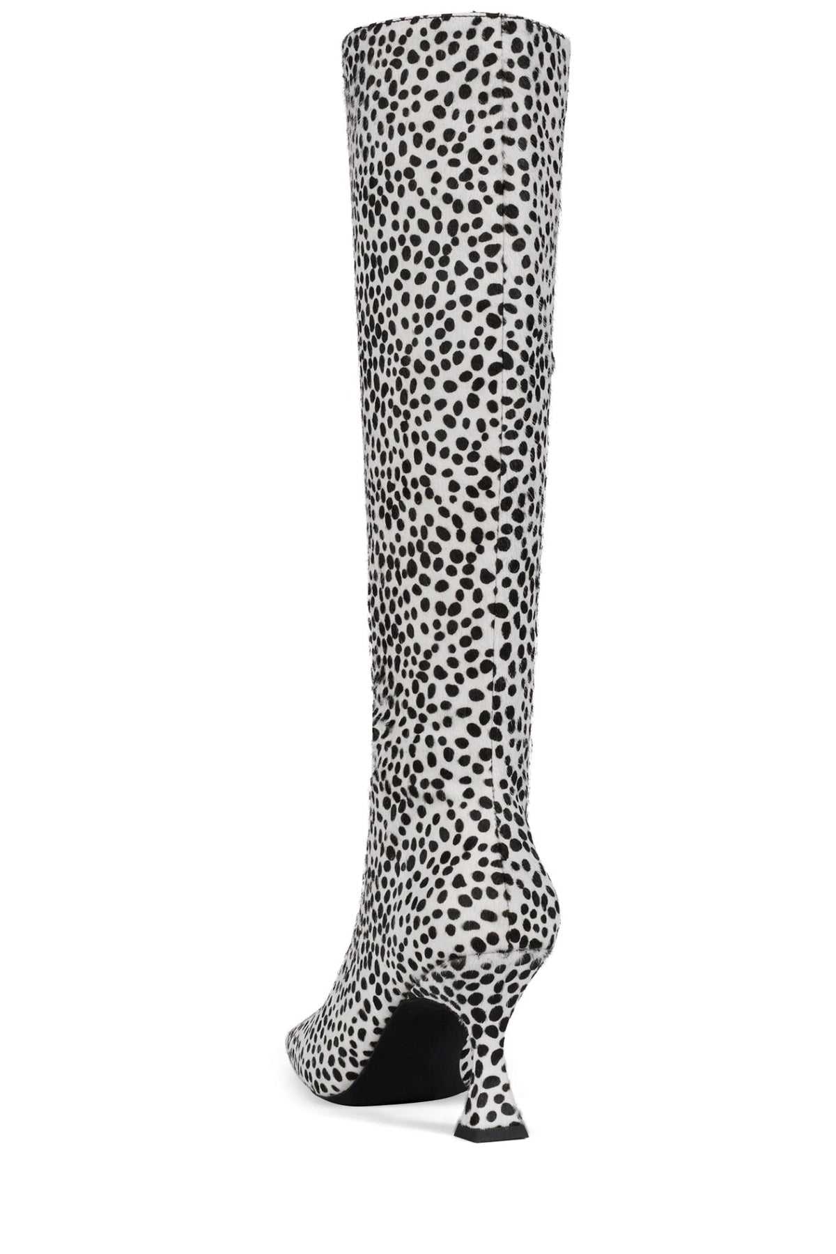 GAMBIT-F Jeffrey Campbell Knee-High Boot Black White Spots