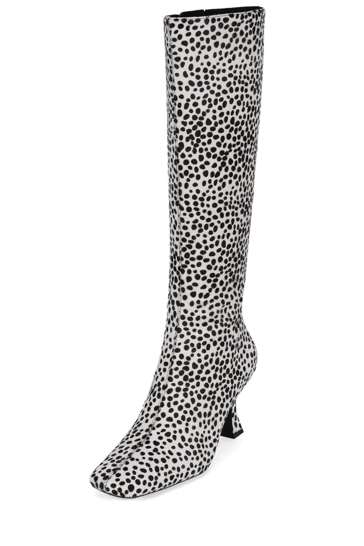 GAMBIT-F Jeffrey Campbell Knee-High Boot Black White Spots
_hover