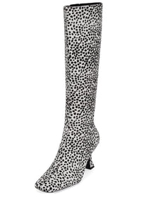GAMBIT-F Jeffrey Campbell Knee-High Boot Black White Spots
_hover