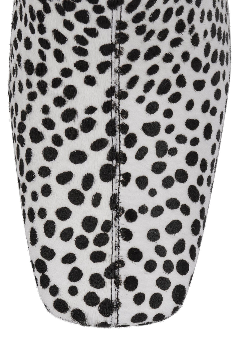 GAMBIT-F Jeffrey Campbell Knee-High Boot Black White Spots