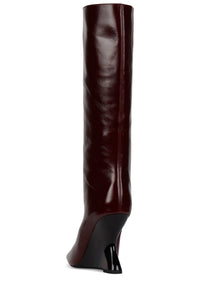 GAMMA-RAY Jeffrey Campbell Knee-High Boot Wine Combo