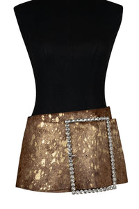 GIRLYPOP-F Belt YYH Brown Gold Spot XS 