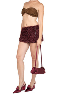 GIRLYPOP-F Jeffrey Campbell Skirt Belt Berry Multi