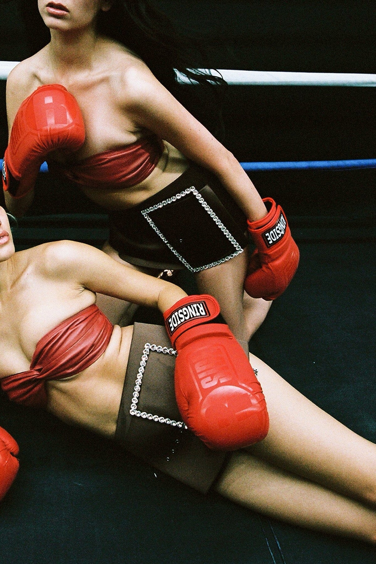 GIRLYPOP Jeffrey Campbell Mini Skirt Brown Satin