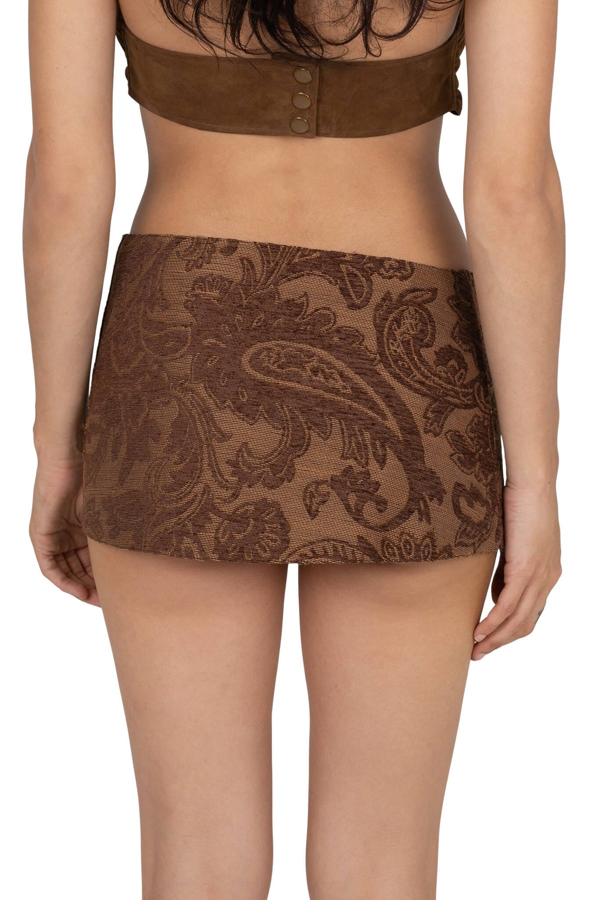 GIRLYPOP Jeffrey Campbell Rhinestone Belt Brown Tapestry
_hover