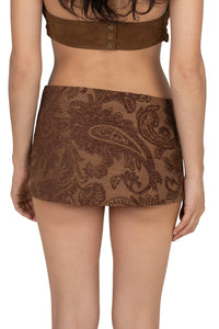 GIRLYPOP Jeffrey Campbell Rhinestone Belt Brown Tapestry
_hover