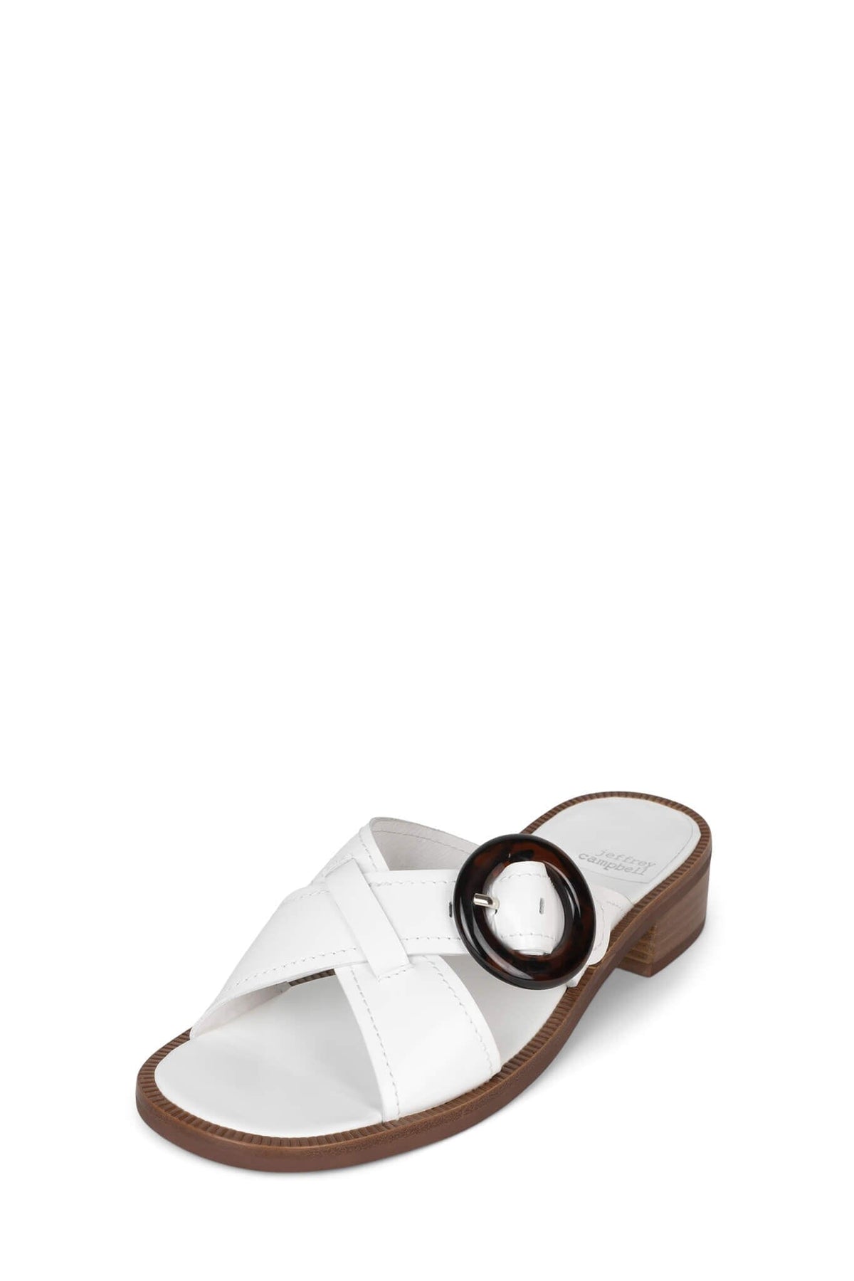 GLIMPSE Jeffrey Campbell Heeled Sandals White Box Natural Stack