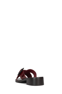 GLIMPSE Jeffrey Campbell Heeled Sandals Wine Box Brown Stack