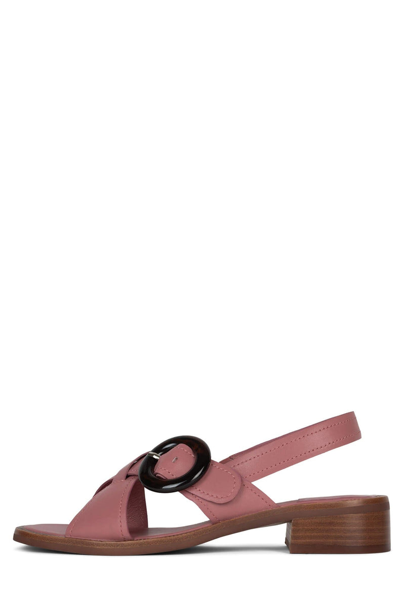 GLIMPSE-SB Heeled Sandal DV Dusty Pink Natural Stack 6 