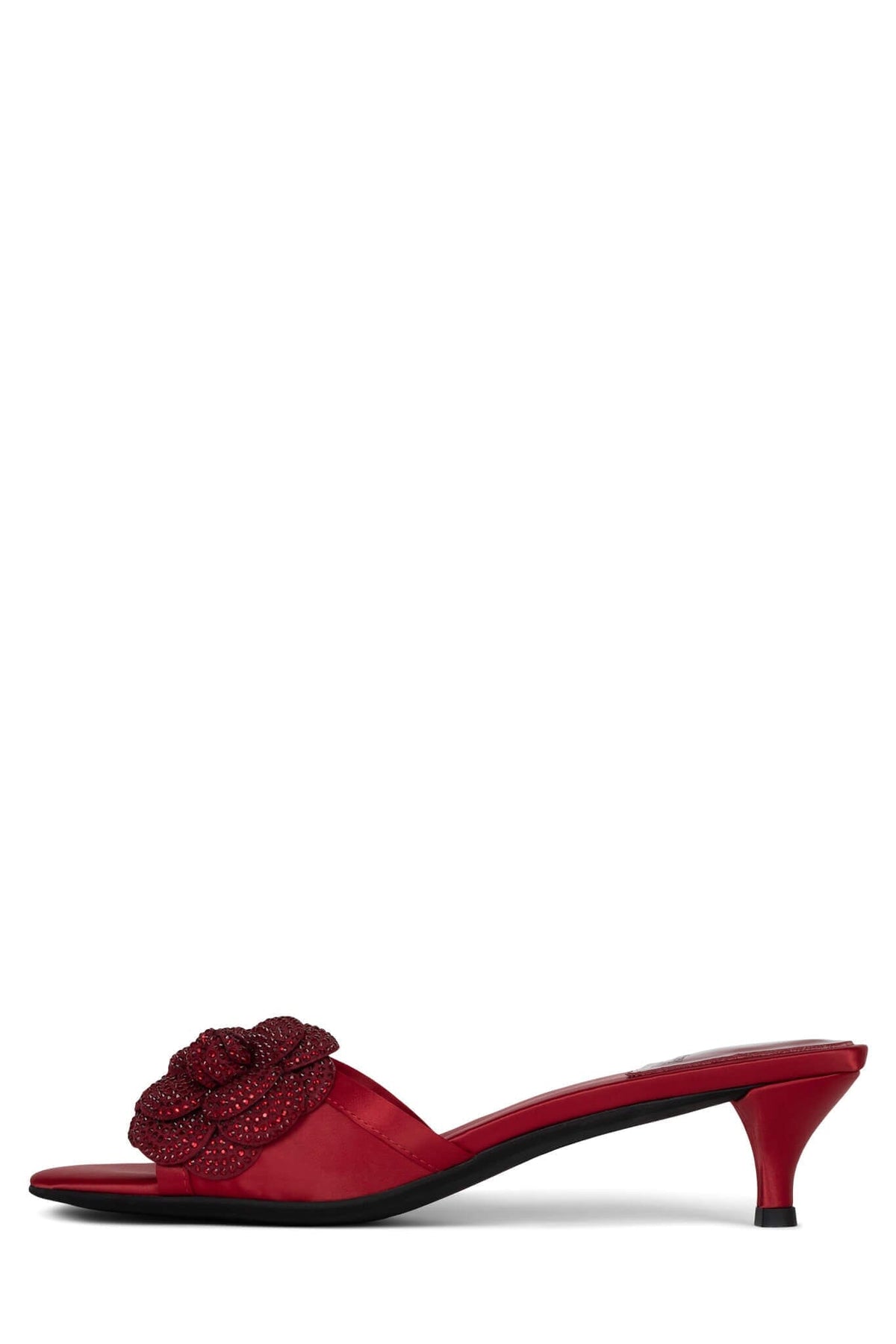 GLORIOSA-J Heeled Sandal ST Red Satin Combo 6 