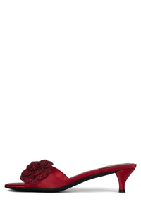 GLORIOSA-J Heeled Sandal ST Red Satin Combo 6 