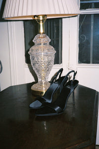 GO-GETTER Jeffrey Campbell Sandals Black Satin