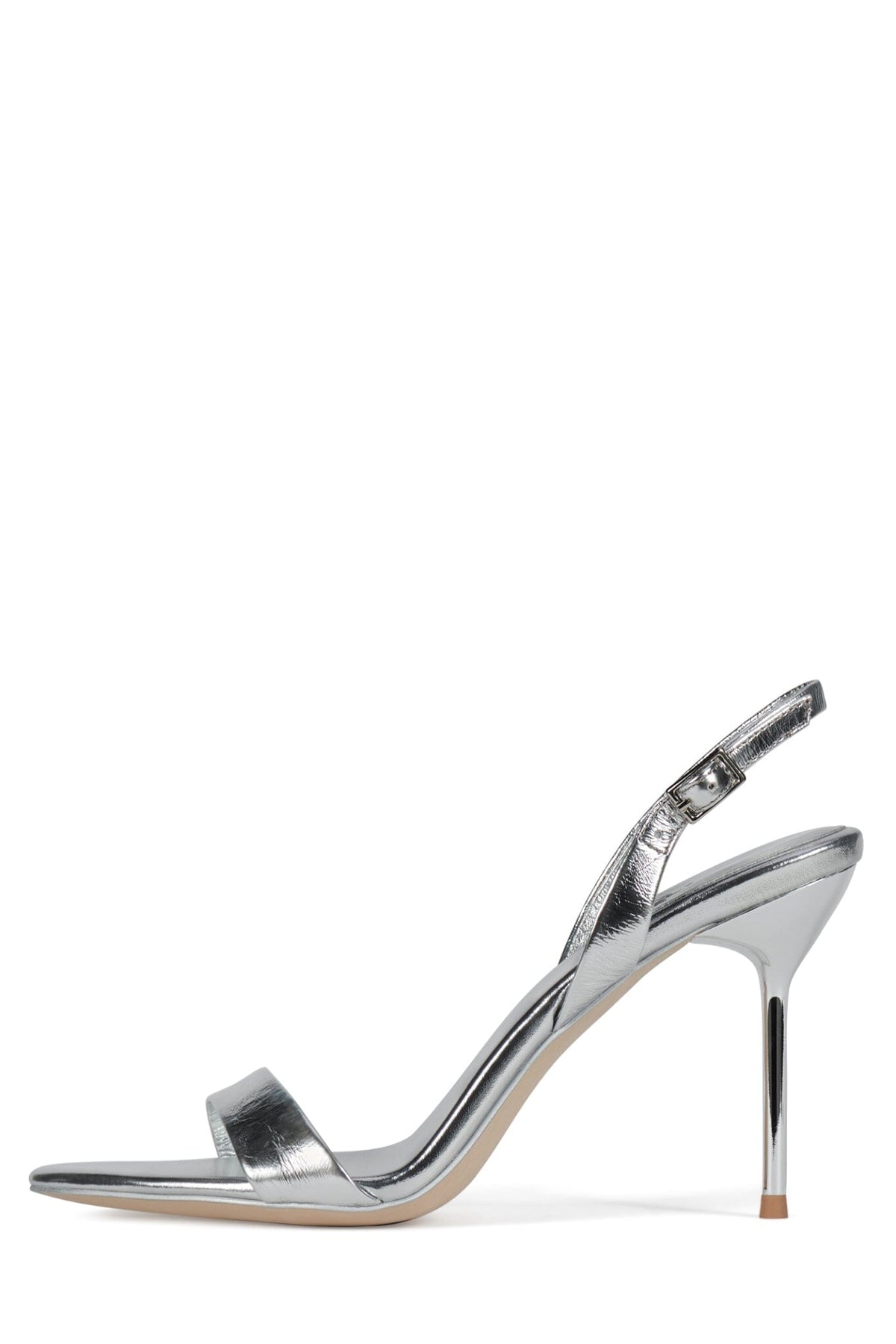 GO-GETTER Jeffrey Campbell Heeled Sandal Silver Metallic