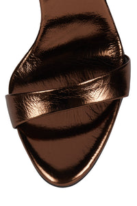 GO-GETTER Jeffrey Campbell Heeled Sandal Bronze Metallic