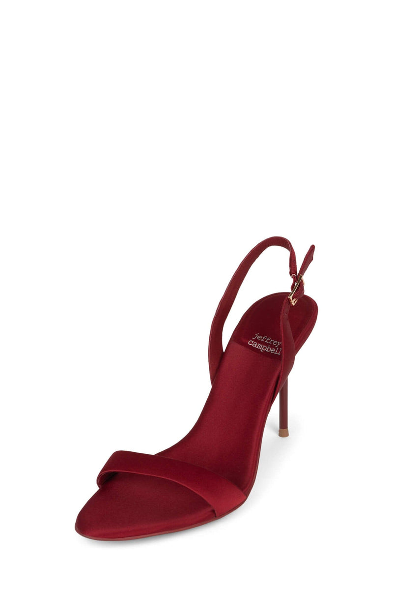 GO-GETTER Jeffrey Campbell Sandals Red Satin