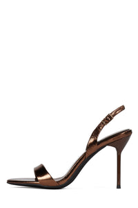 GO-GETTER Jeffrey Campbell Heeled Sandal Bronze Metallic