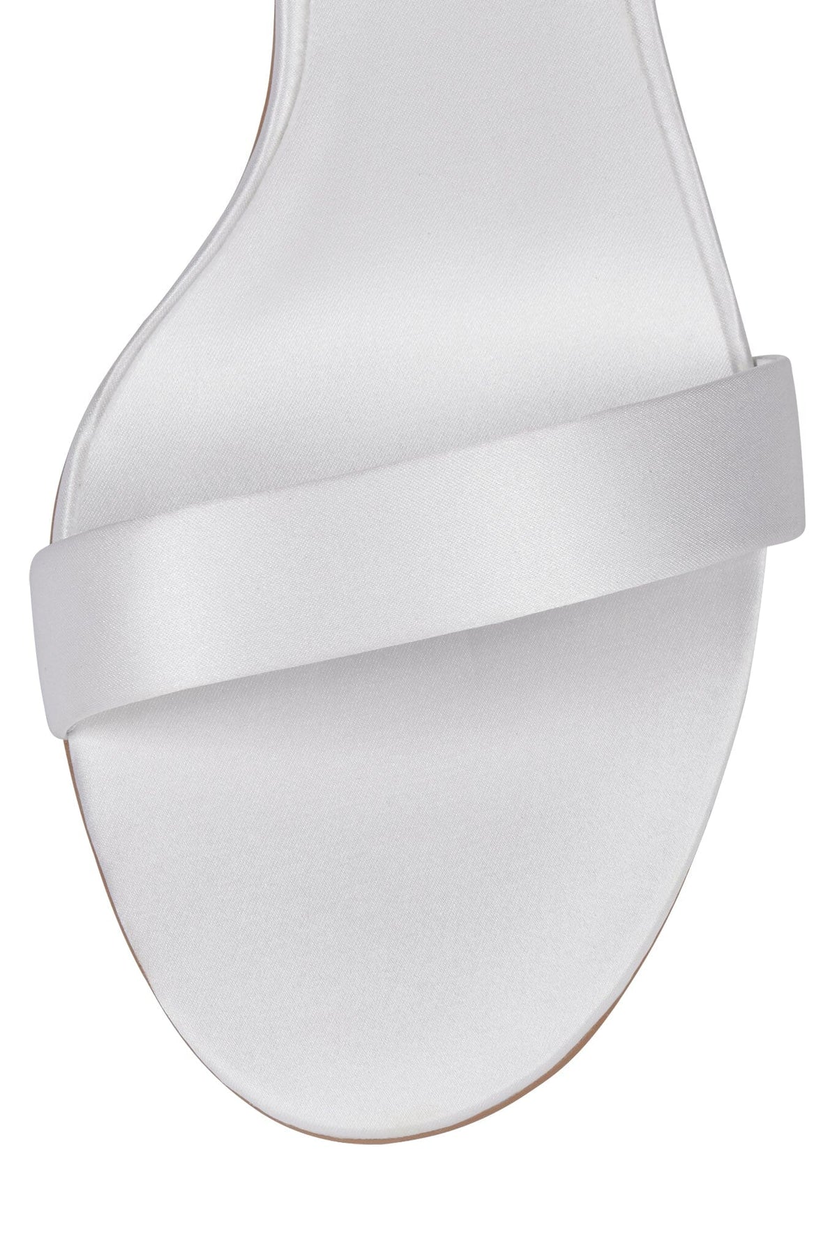 GO-TO Jeffrey Campbell Heeled Sandal White Satin