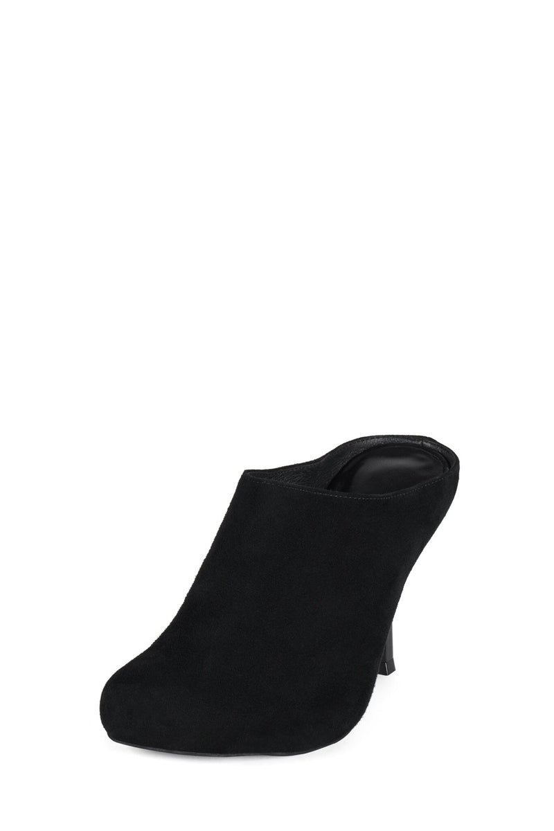 GOOD-FORM Jeffrey Campbell Stiletto Mule Black Suede