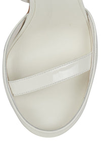 GOUACHE Jeffrey Campbell Heeled Sandal Off White Patent