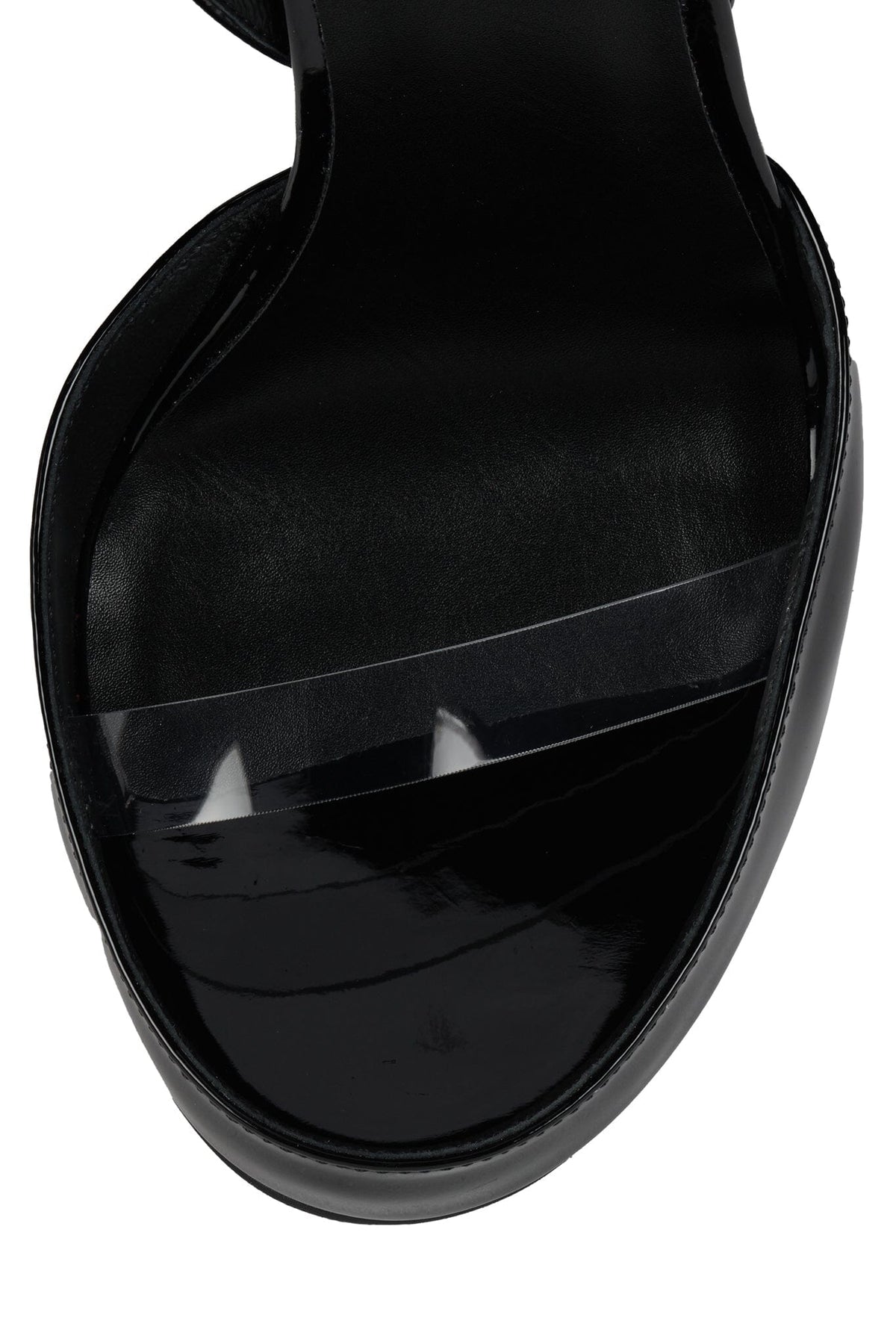 GOUACHE Jeffrey Campbell Heeled Sandal Black Patent