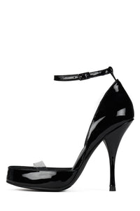 GOUACHE Jeffrey Campbell Heeled Sandal Black Patent