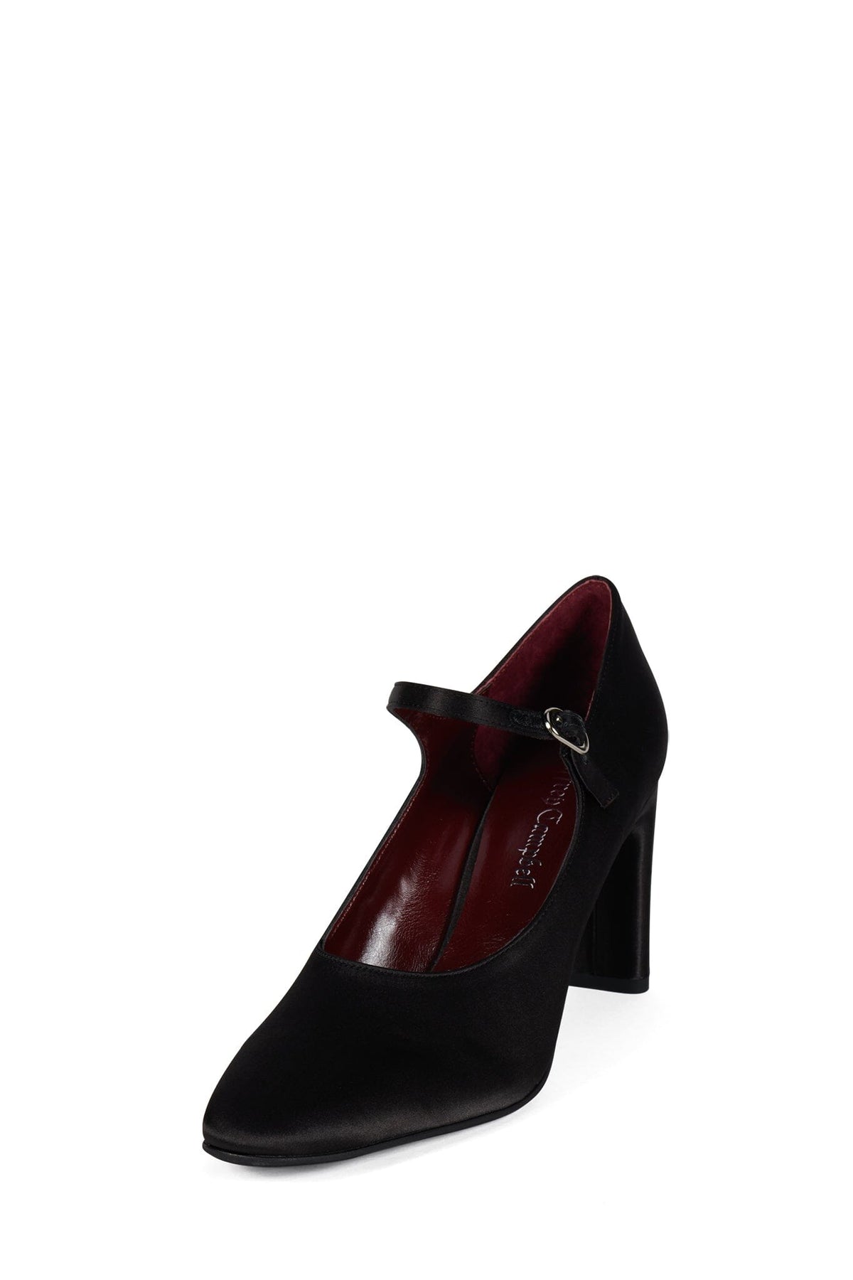 GRACELYN Jeffrey Campbell Mary-Jane Pump Black Satin
_hover