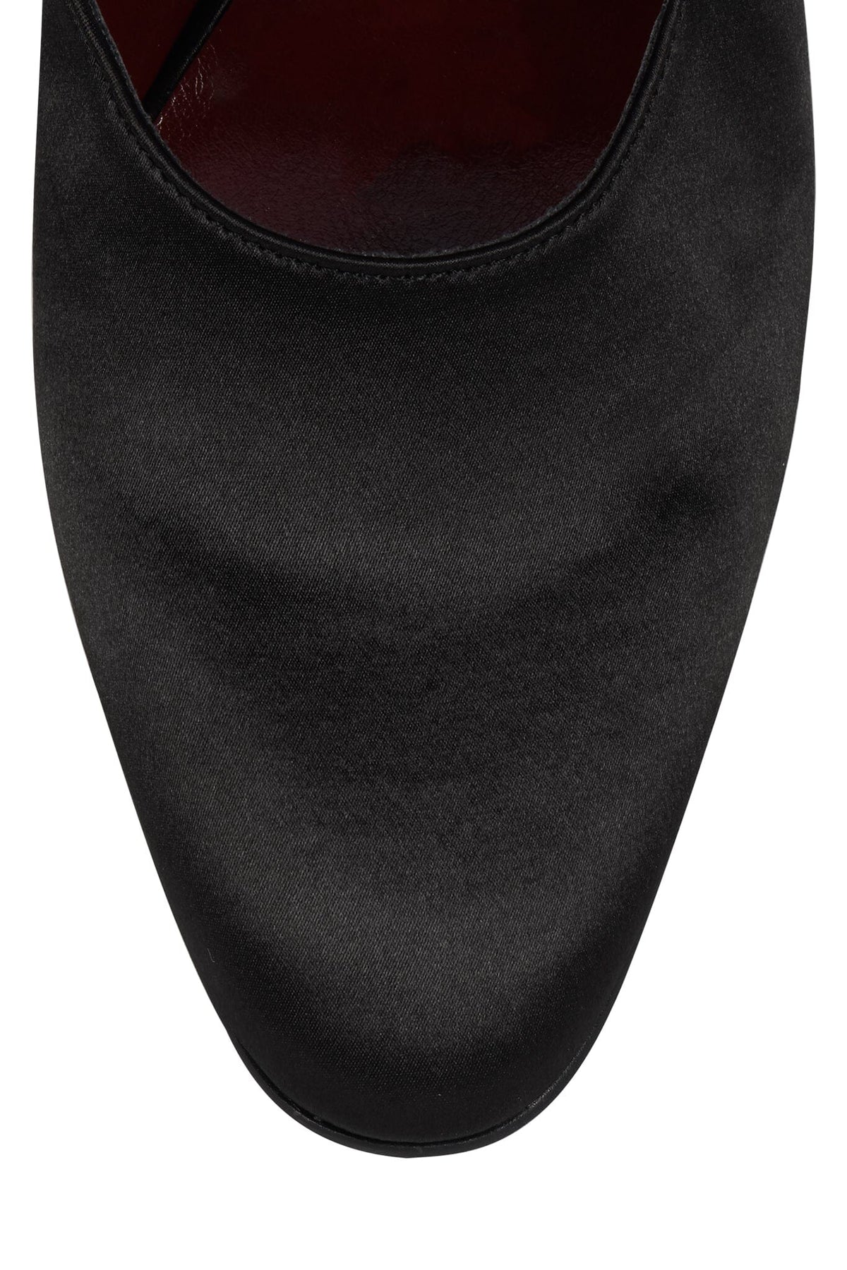 GRACELYN Jeffrey Campbell Mary-Jane Pump Black Satin