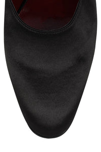 GRACELYN Jeffrey Campbell Mary-Jane Pump Black Satin