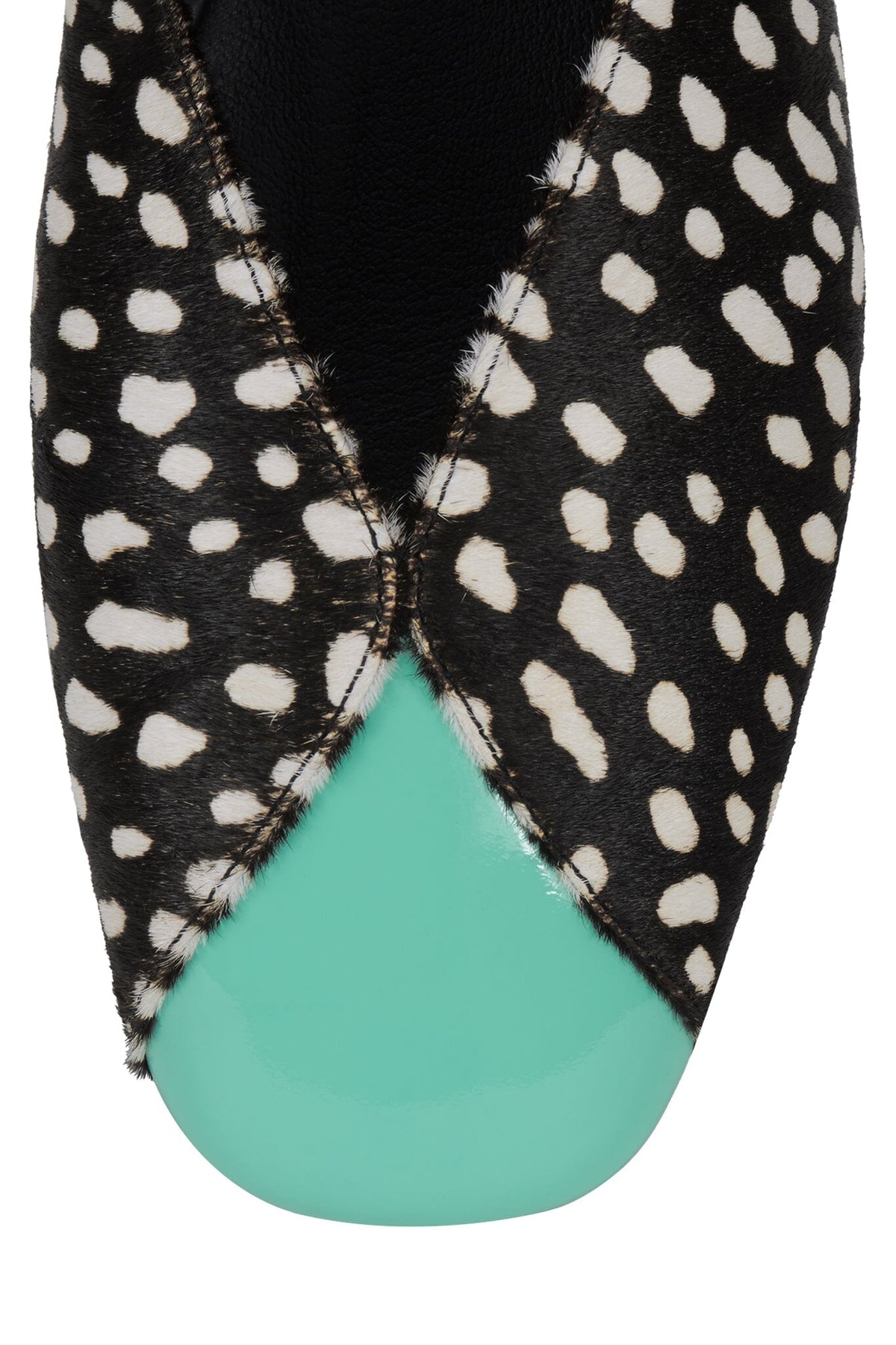 GRASP-F Jeffrey Campbell Flat Black White Dot Teal