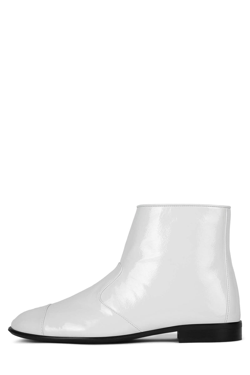 GRETTA DV White Crinkle Patent 6 