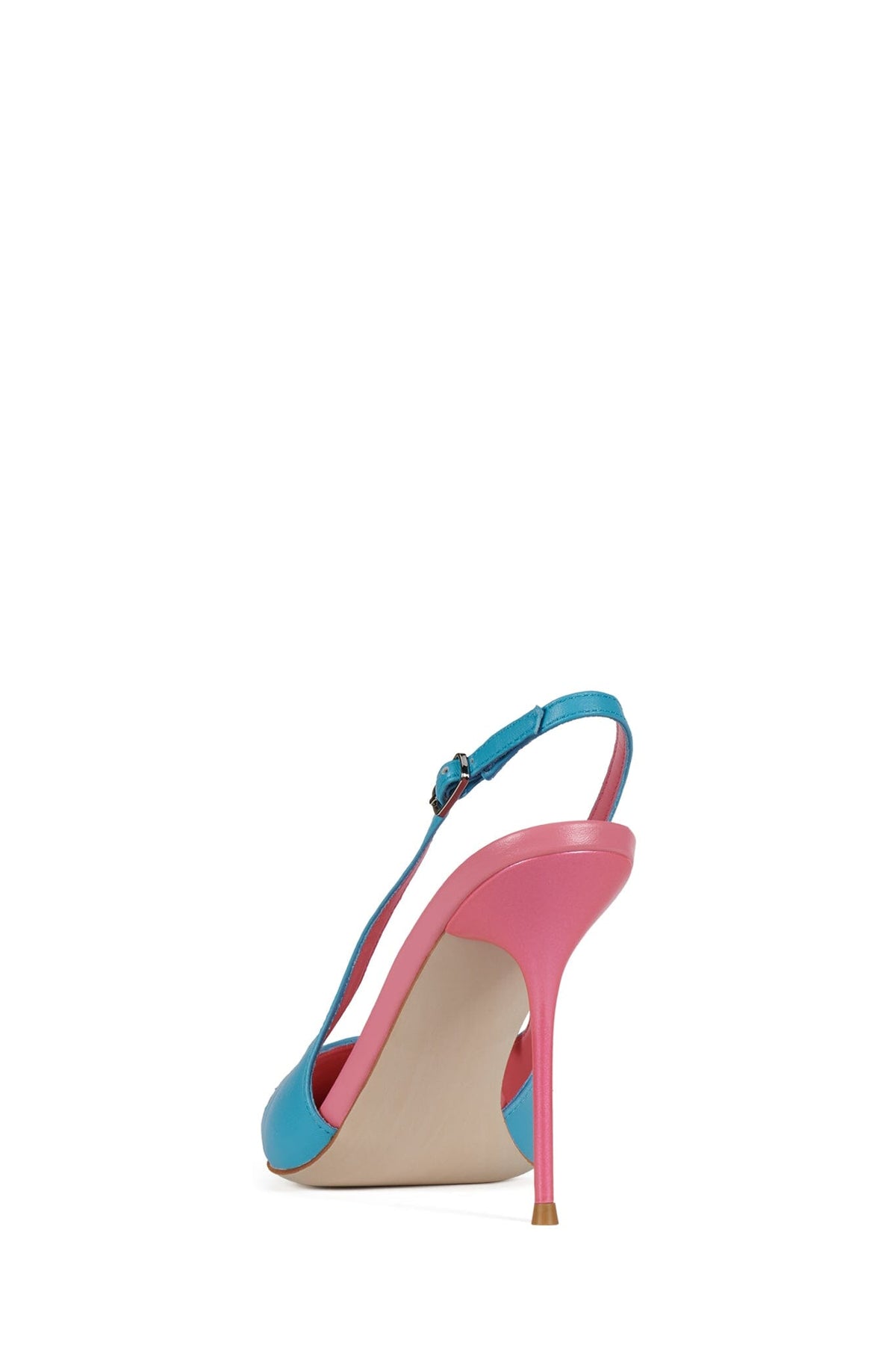 GRL-PWR Slingback Heel Blue Fuchsia Combo