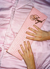 HALO-C Jeffrey Campbell Clutch Pink Snake