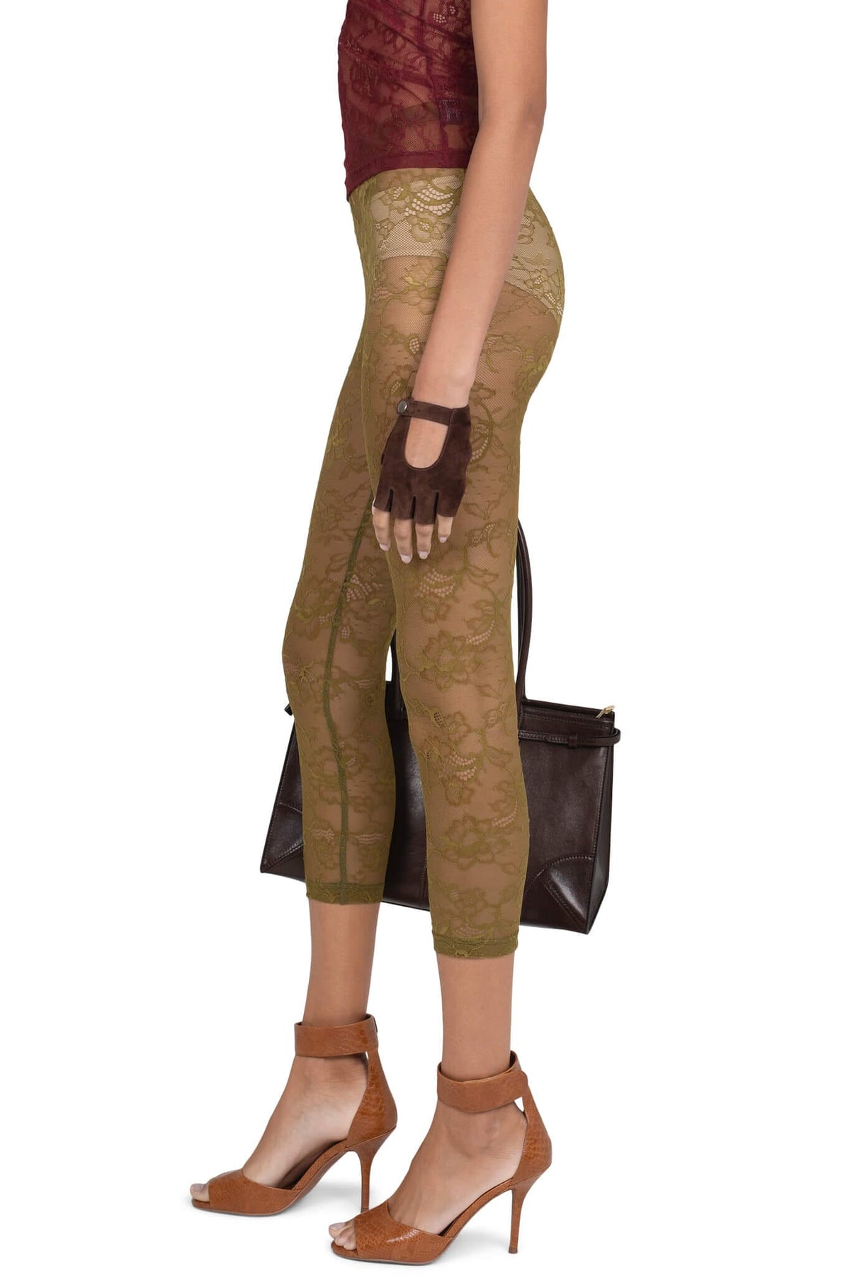 HARMONIOUS Jeffrey Campbell Pants Olive _hover
