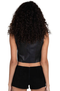 HEAVYMETAL Jeffrey Campbell Top Black