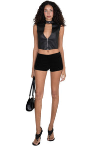 HEAVYMETAL Jeffrey Campbell Top Black