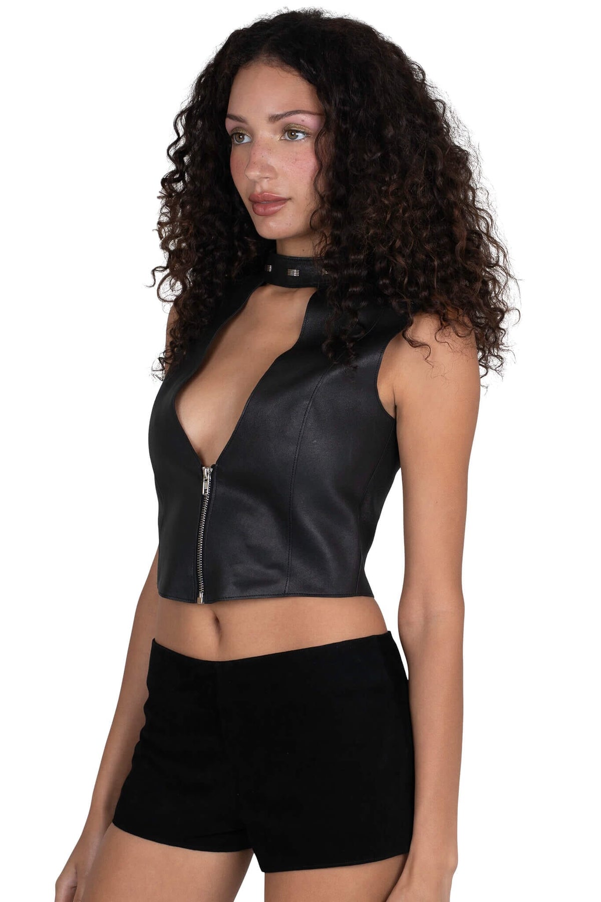 HEAVYMETAL Jeffrey Campbell Top Black