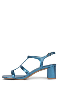 HELIOS Jeffrey Campbell Heeled Sandals Blue Lines