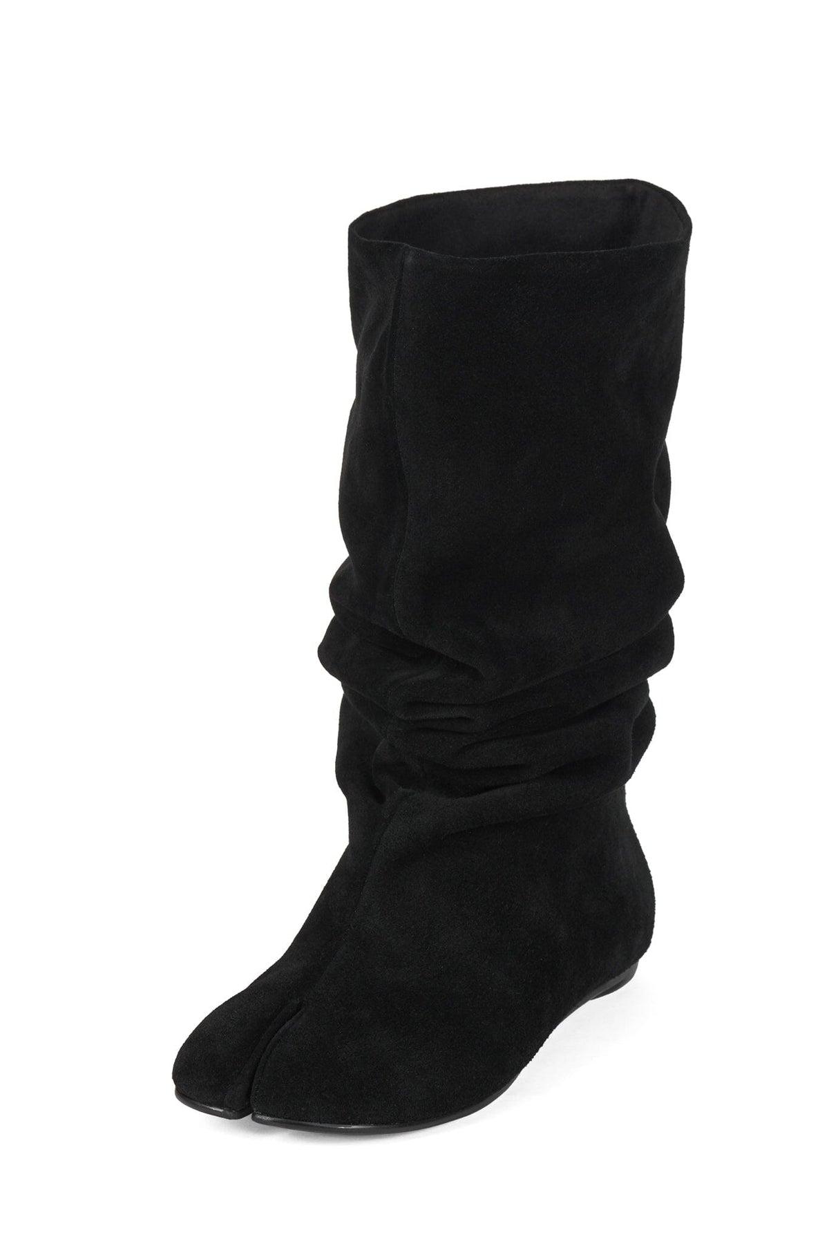 HERRING Jeffrey Campbell Slouched Boot Black Suede _hover