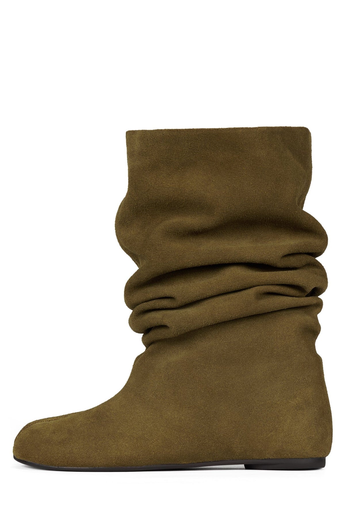 HERRING Jeffrey Campbell Slouched Boot Light Khaki Suede