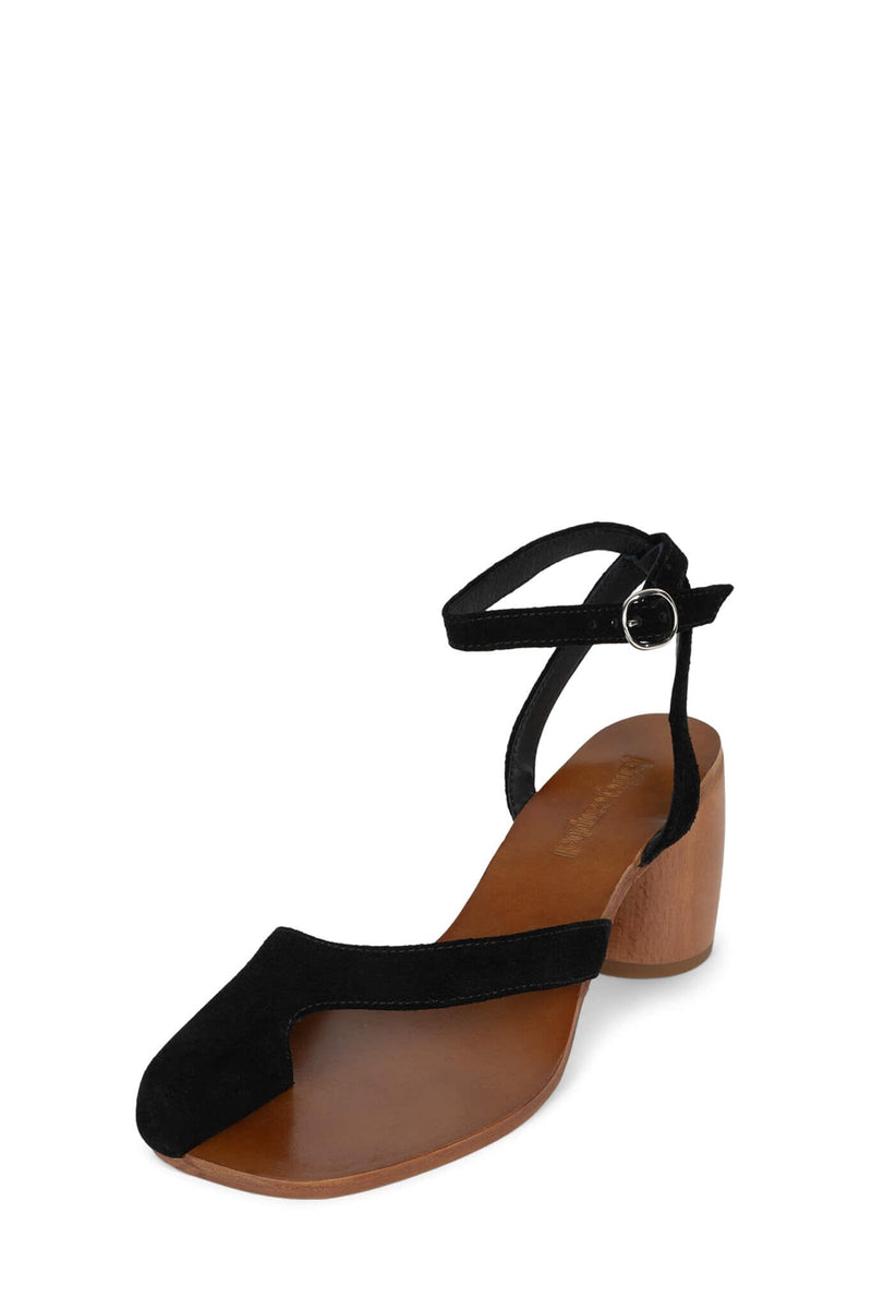 HEX-YOU Jeffrey Campbell Heeled Sandal Black Suede