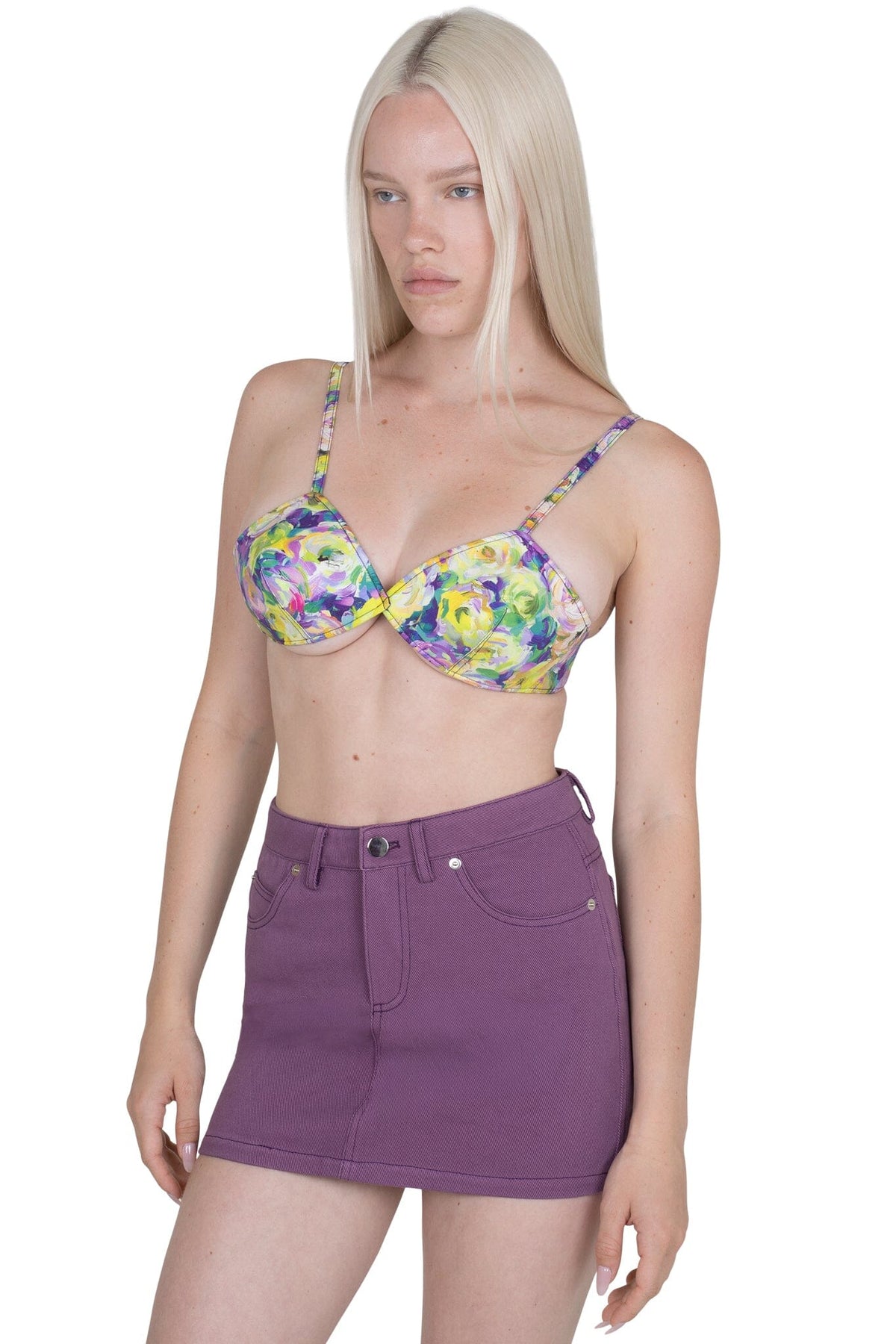 HEY-NOW Jeffrey Campbell Skirt Purple