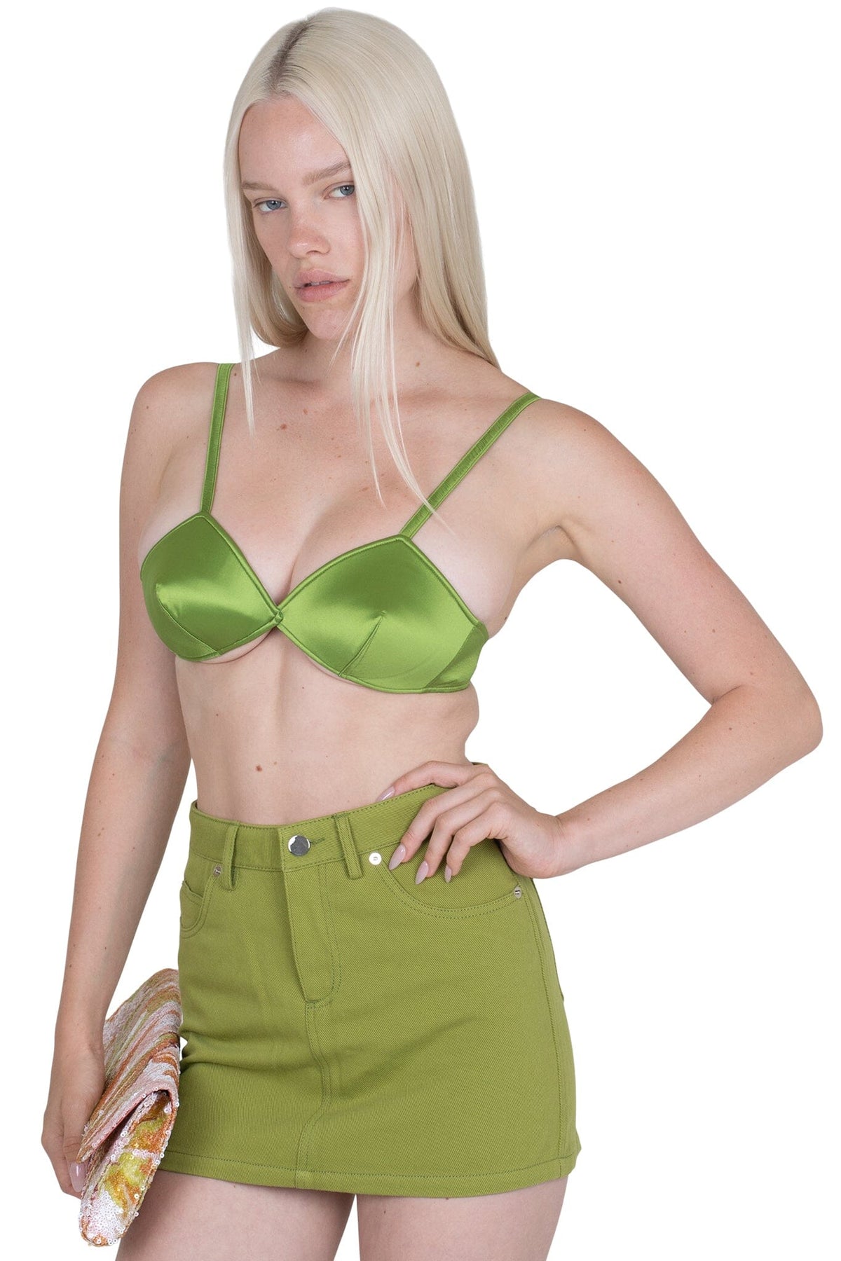 HEY-NOW Jeffrey Campbell Skirt Green