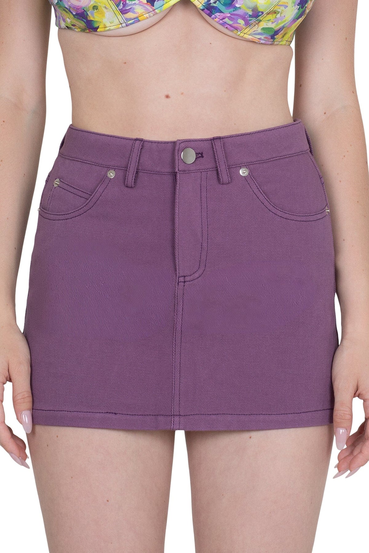 HEY-NOW Jeffrey Campbell Skirt Purple
