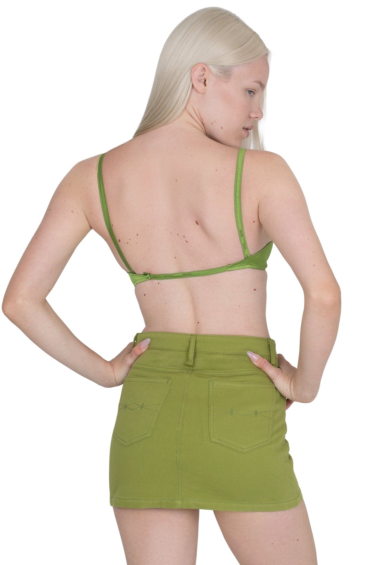 HEY-NOW Jeffrey Campbell Skirt Green _hover