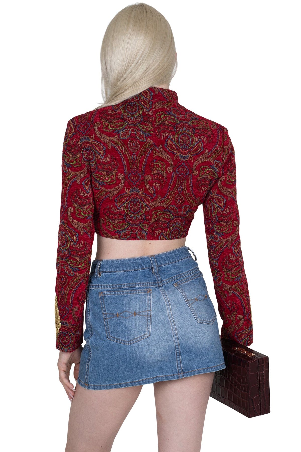HEY-NOW Jeffrey Campbell Skirt Blue Washed Denim _hover