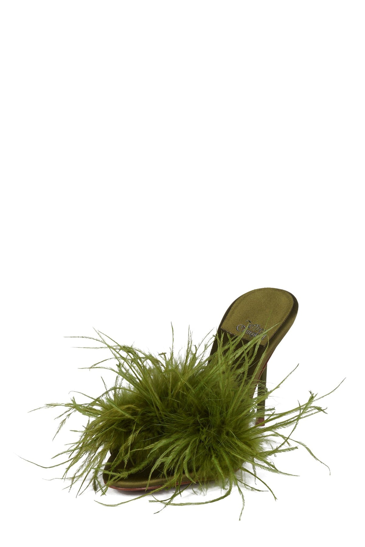 HEY-YA Heeled Mule Green Satin Combo _hover