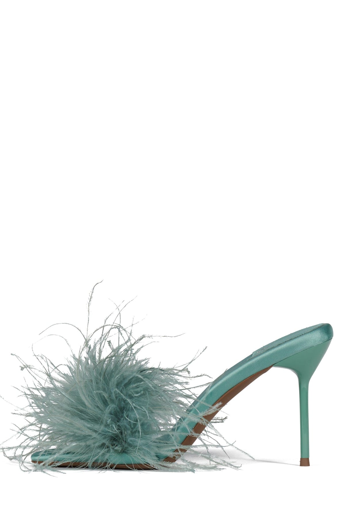 HEY-YA Heeled Mule Mint Satin Combo